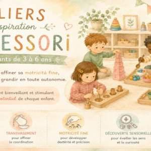Ateliers d'inspiration Montessori pour les enfants (3-6 ans)